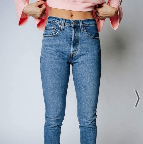 NEW Levi's 501 High Rise Skinny Jeans - Picture 3 of 6